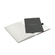 Load image into Gallery viewer, Thinkback Notebook, recycled leather anthracite, lined

